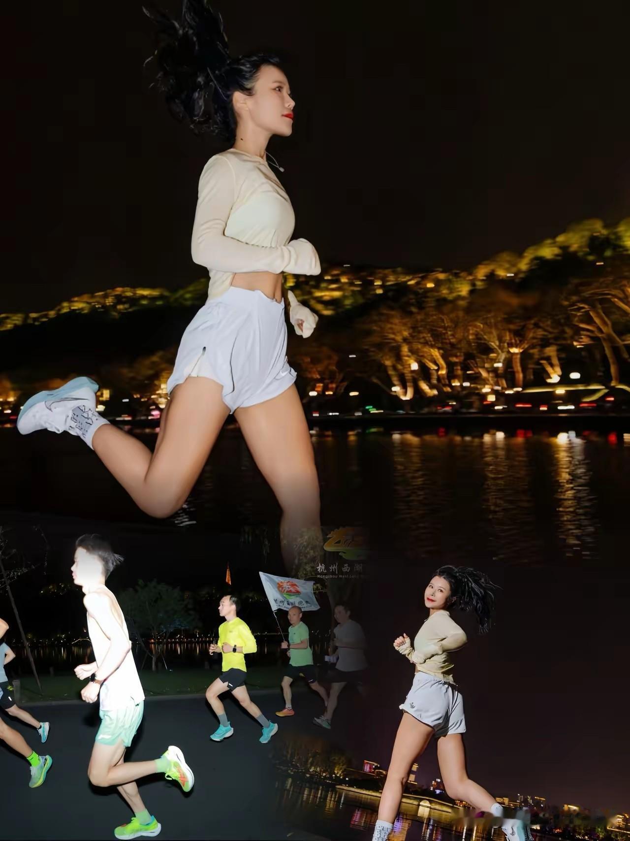 杭州市体育局昨晚11点官宣：从下周五开始，西湖边将有夜跑专属线路！覆盖断桥到雷峰