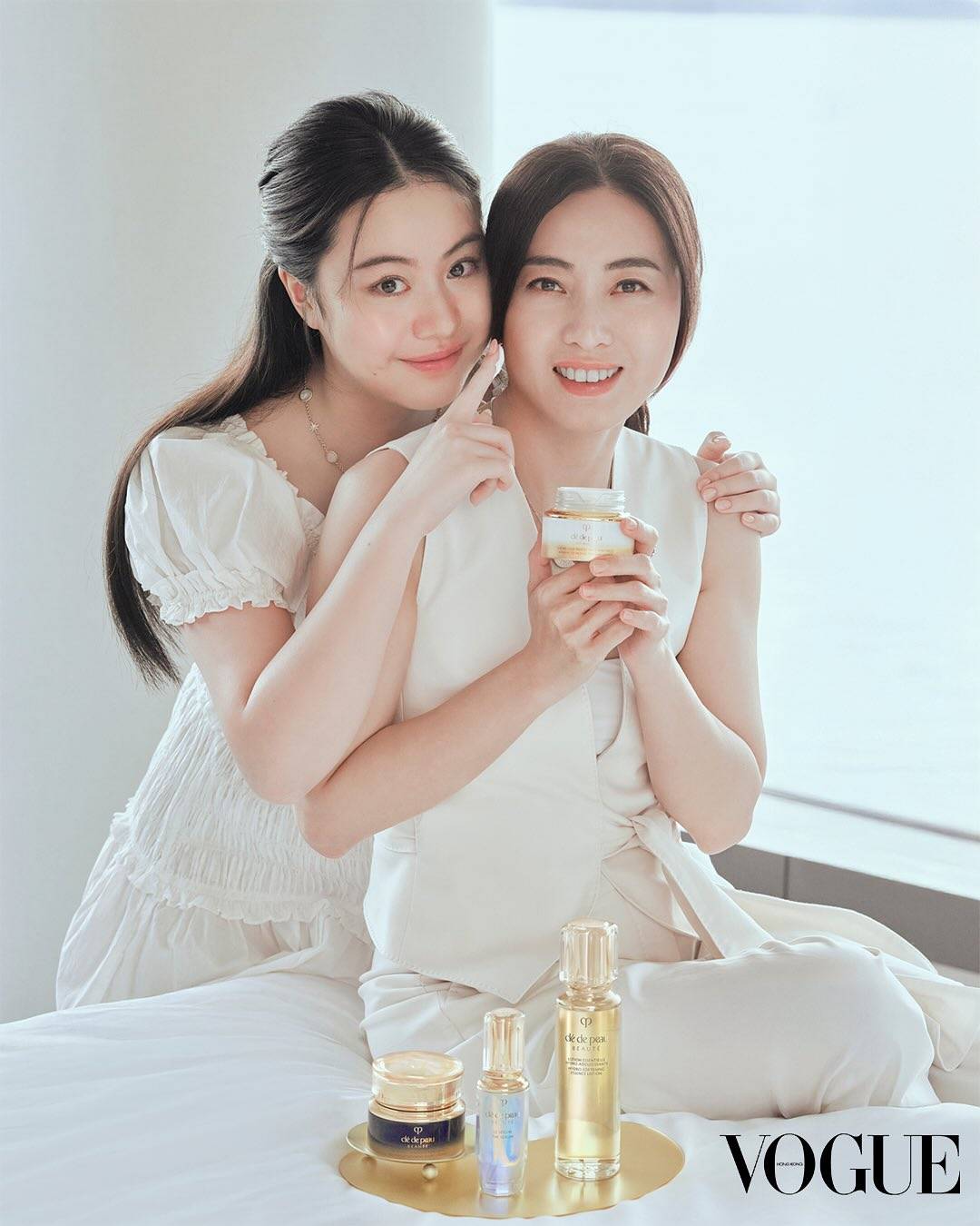 甘比和女儿广告大片。