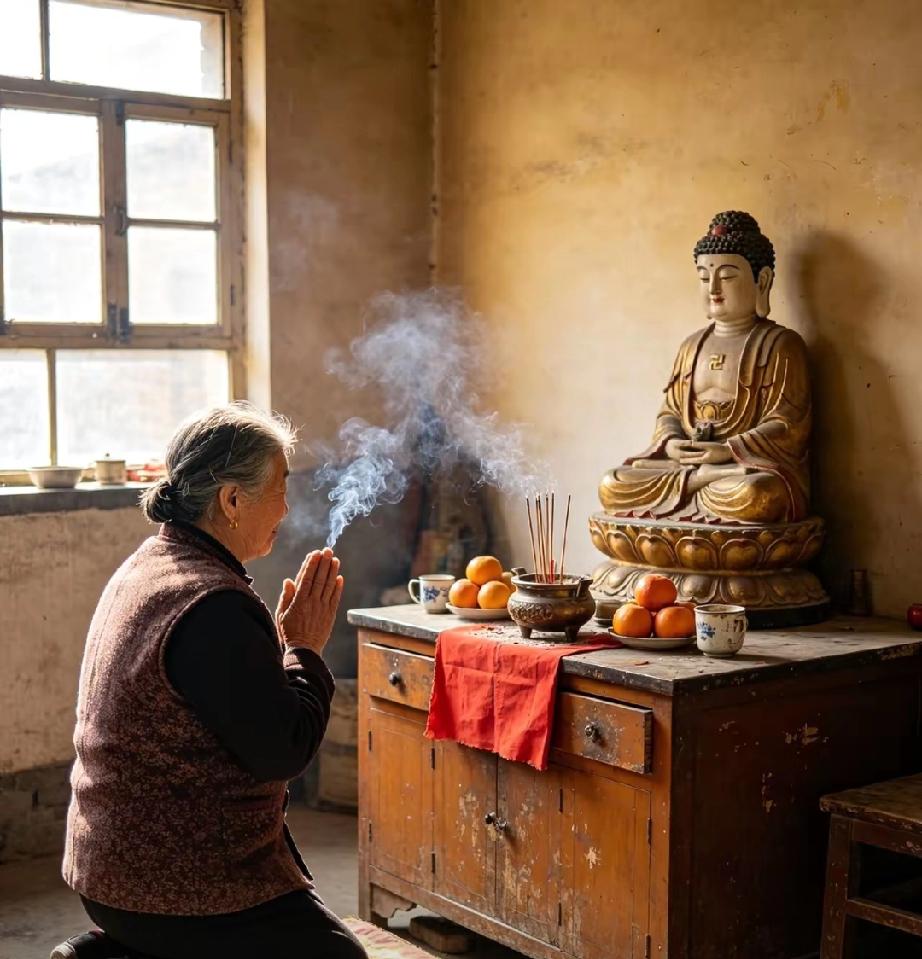 山东青岛一老太太，烧香拜佛42年，去年查出乳腺癌，回到家后，她却做出了一个让所有