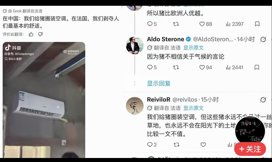 外网最热闹的事，东大网友晒猪吹空调，，让欧公子破防了……记得小时候新闻里提过