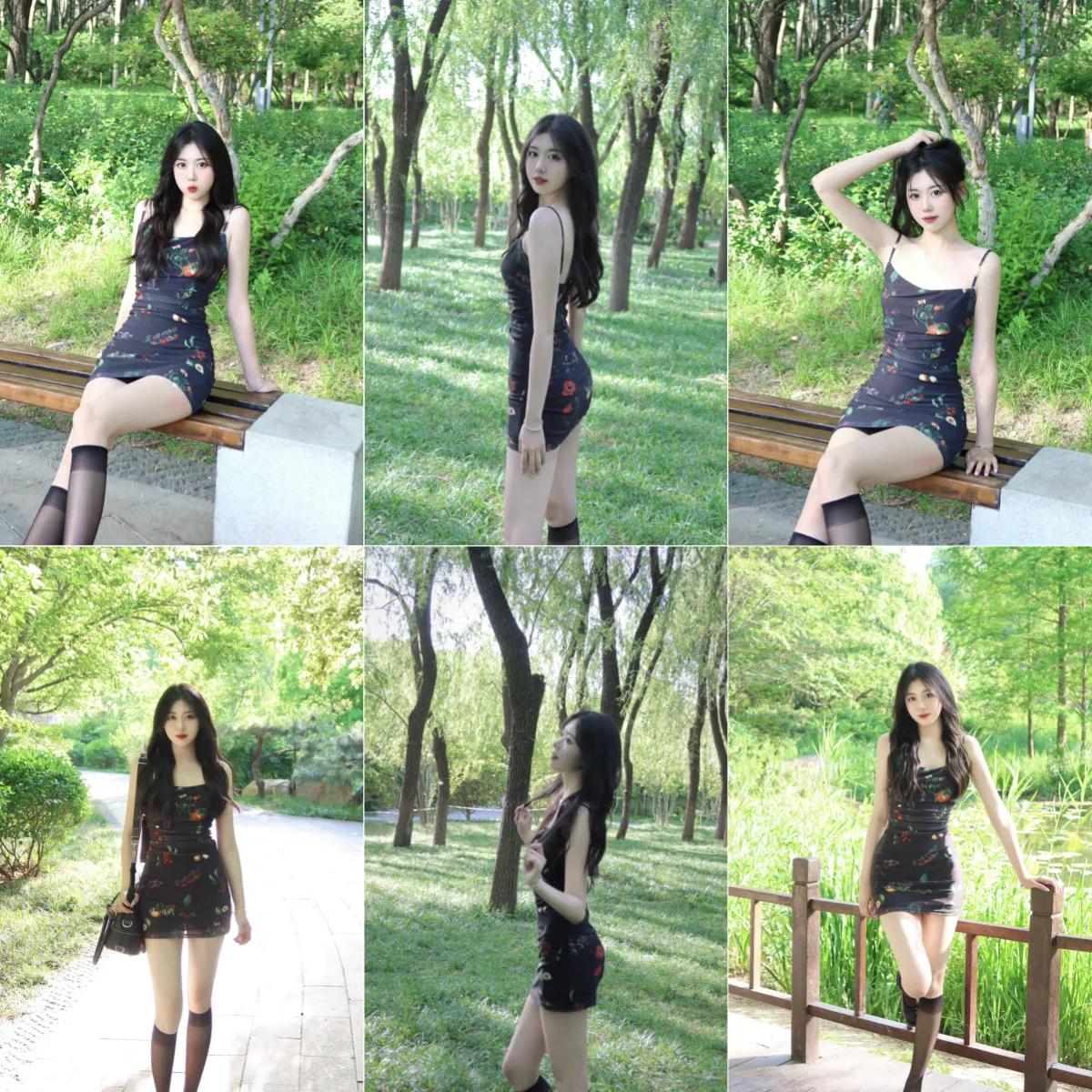 公园拍照想出片，7个小动作记起来，松弛漂亮，自然好看