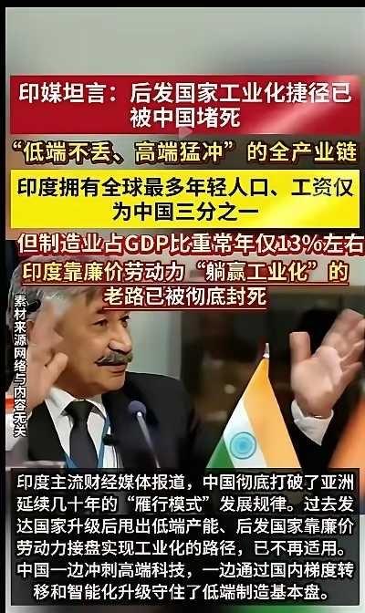 印媒：后发国家工业化捷径，被中国堵死了很多人都听过亚洲雁行模式：发达国家产业升