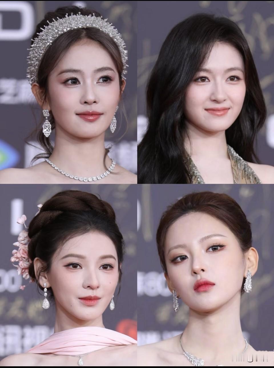 在高清镜头下的女明星们，谁的妆造更服帖呢？！以前好多人说杨超越好看，一直没觉