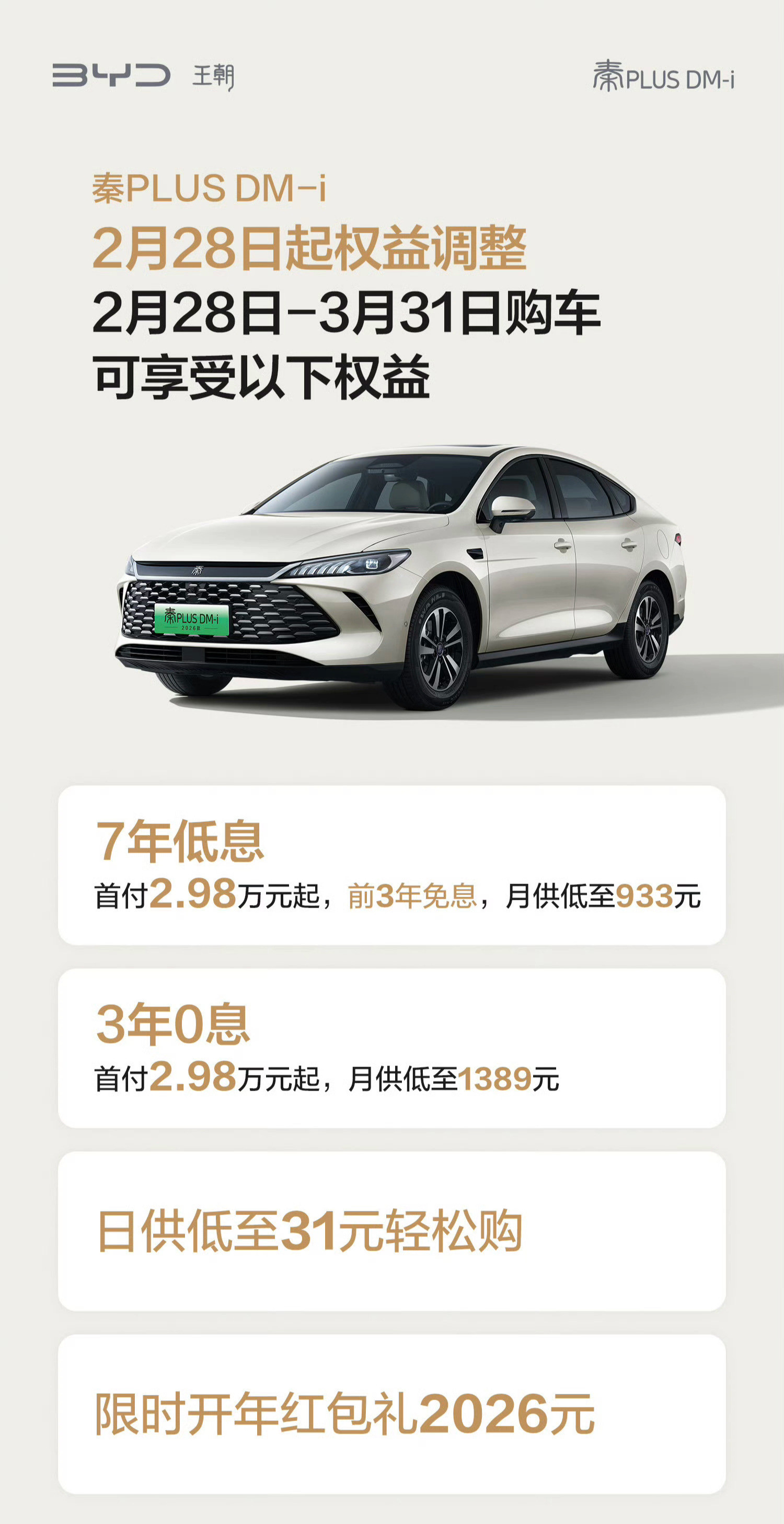 好家伙，连比亚迪秦PLUS都推出7年低息和3年0息了分期7年买台比亚迪秦PLUS