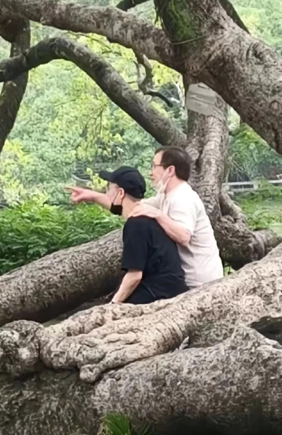 72岁成龙携房祖名惠州同框！父子搂肩热聊，亲情破防72岁成龙现身惠