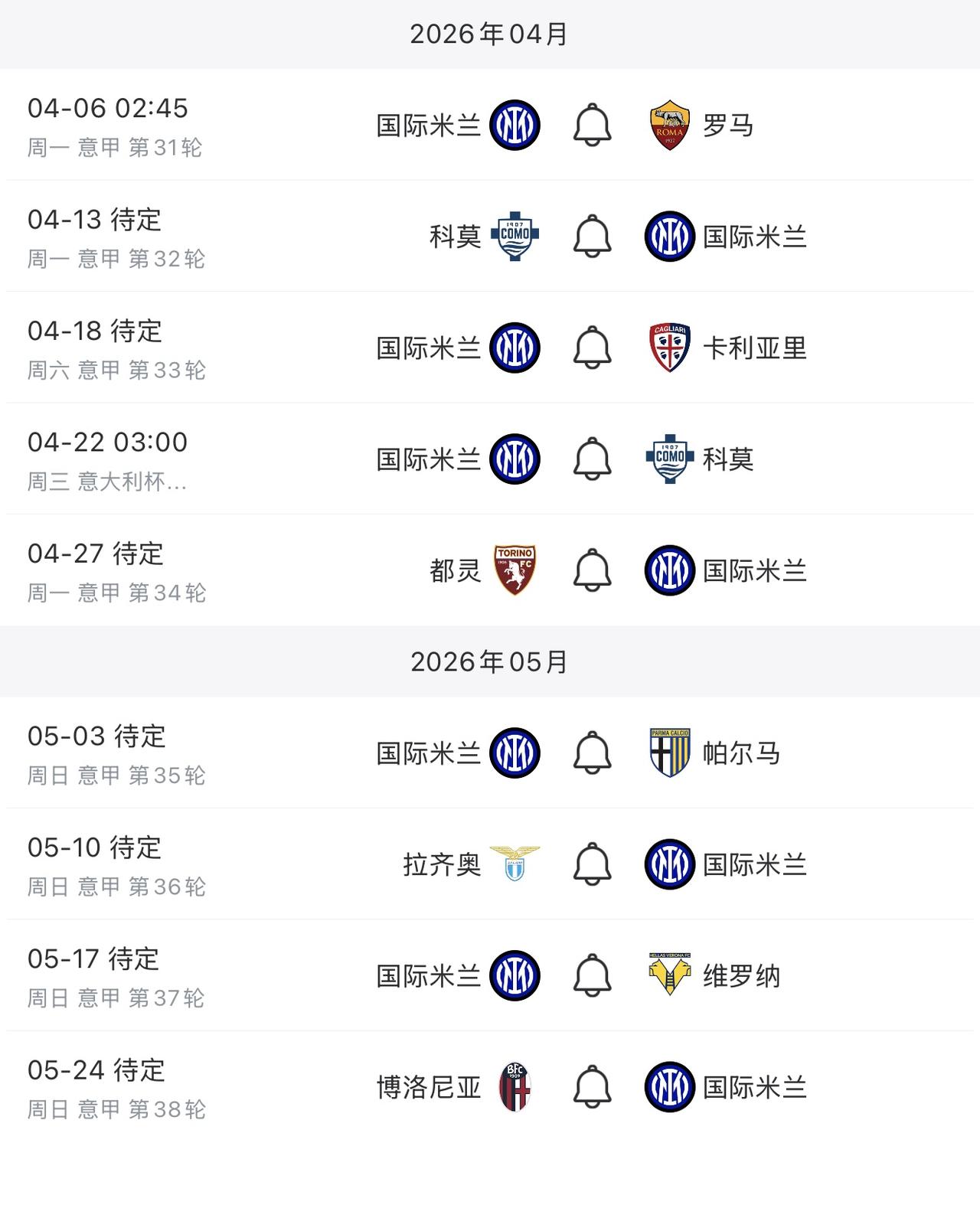 国米已经接连犯错了三次，会不会继续？最近国际米兰有点疲软，领先优势被不断缩小。