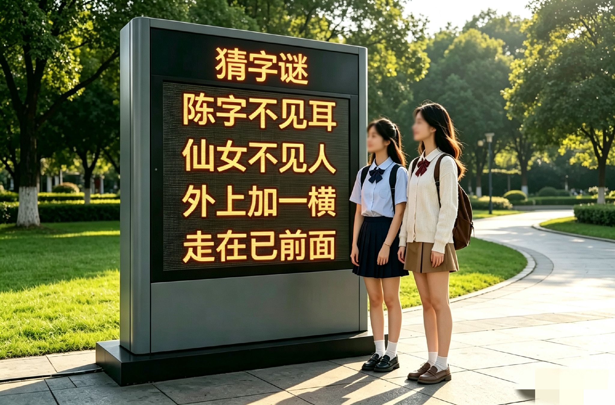 不是我吹！两个大学生看到这个字谜直摇头，愣是猜了半天没看懂！你能猜出来吗？