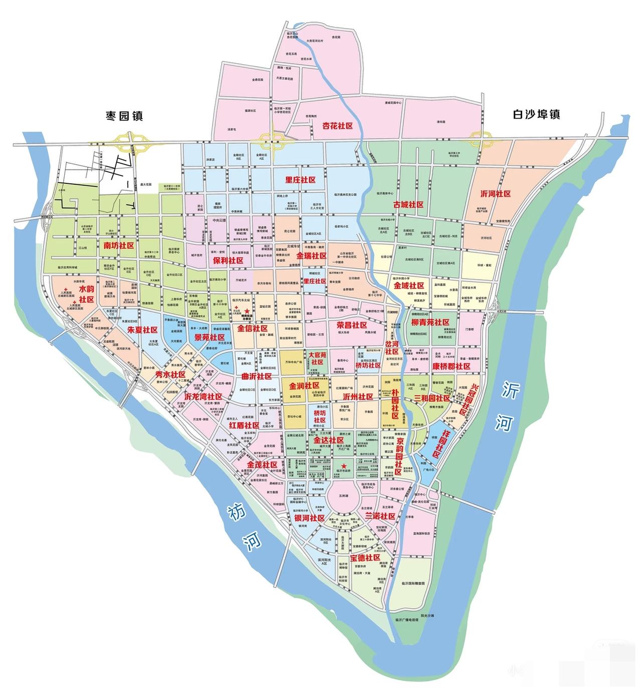 临沂市北城新区地图[捂脸哭]