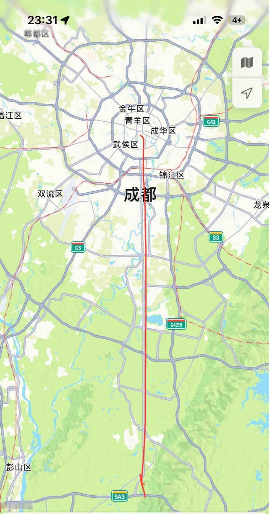 成都，是世界最長城市中轴线吗？求助本地人