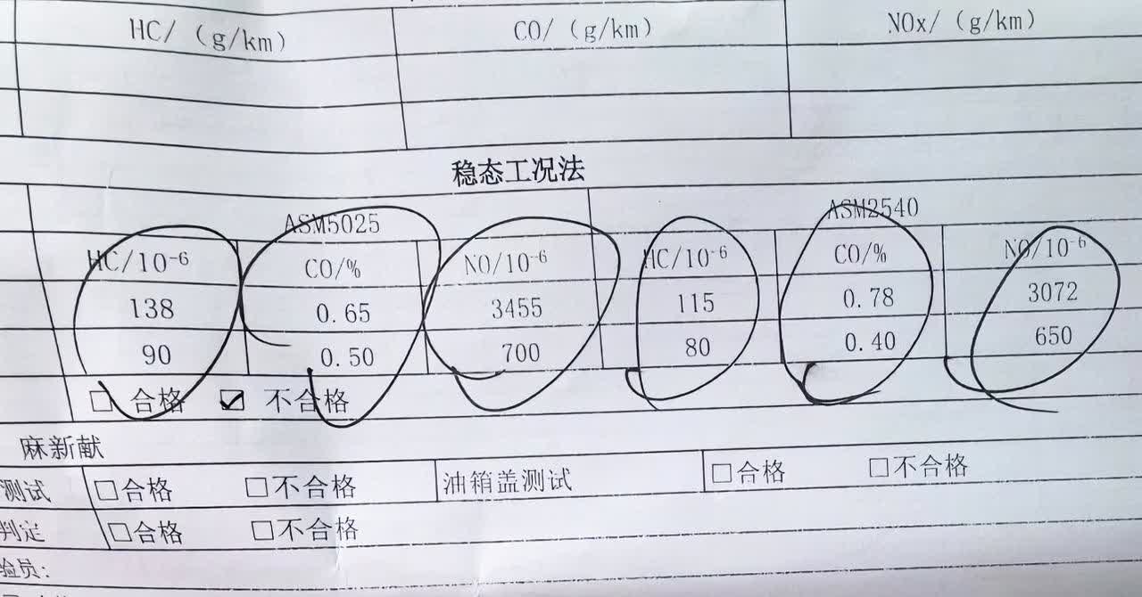 汽车年检因尾气被锁，终于搞定！花300元解锁，清洗三元和氧传感器，复检仍