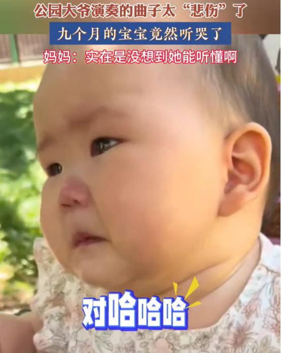 “解释不清了！”北京，女子推着婴儿车带9个月大的宝宝逛公园，看到有大爷在拉二胡演