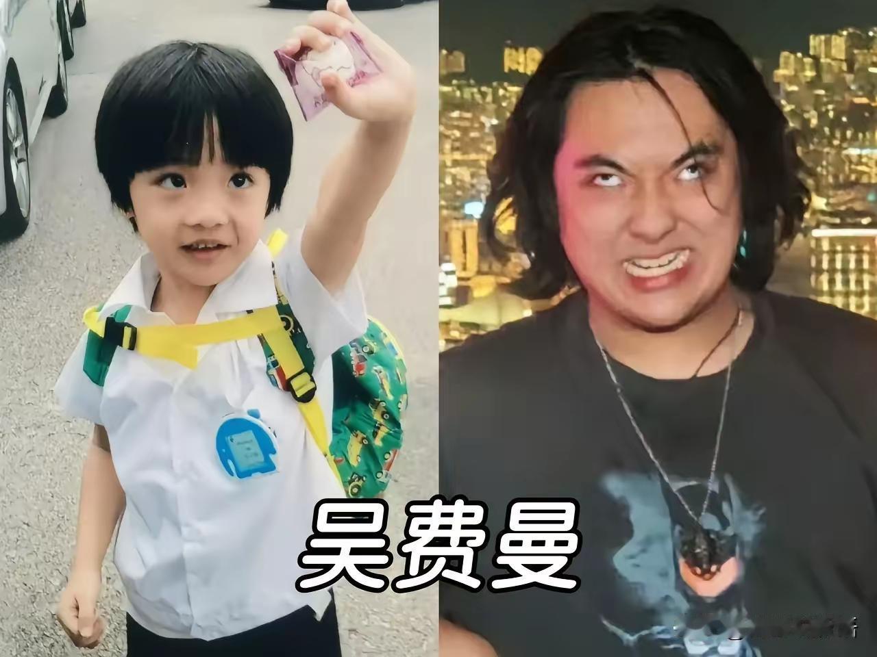 这些星二代长大都长残了，田亮的女儿还可以，不算太难看。吴镇宇的儿子真的太夸张，简
