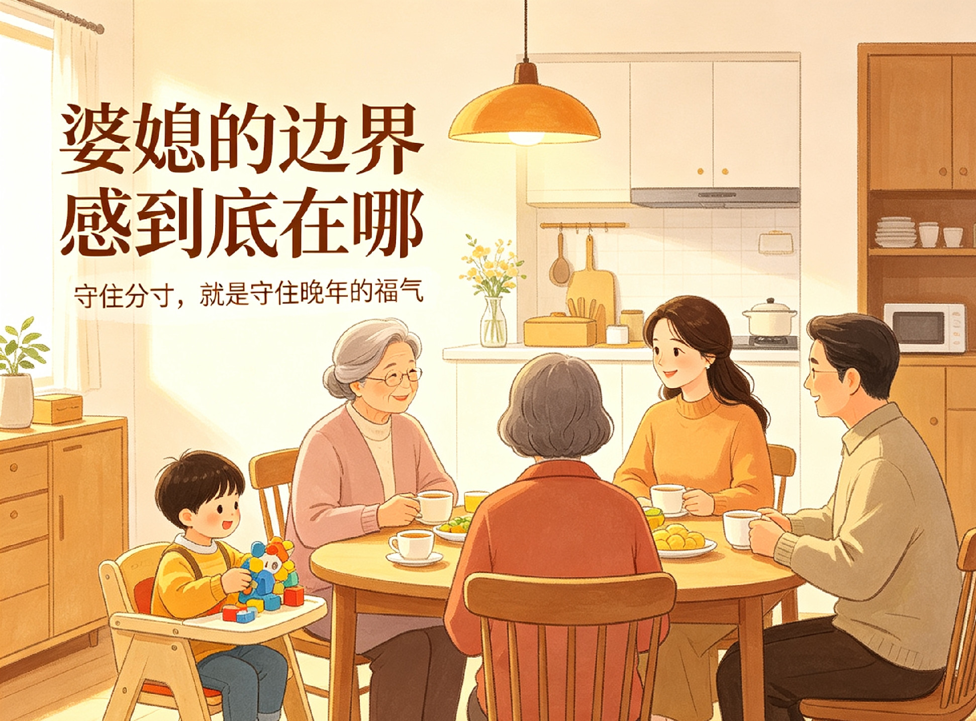 婆媳的边界感到底在哪越活到一定年纪，我越明白一个道理：大多数婆媳不和，真不是谁心眼坏、谁不懂感恩，就