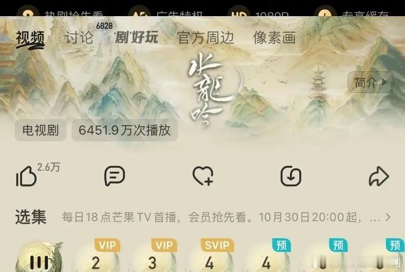 水龙吟首日播放数据芒果TV5360万，猫眼热度9754，都是断层第一，创造历史了