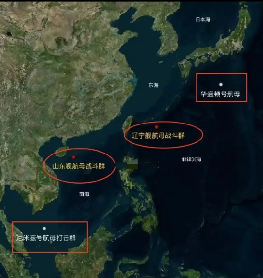 看了咱们这个一左一右双航母齐出的配置，目前我们和美军是2对2。如果我们的福建舰能