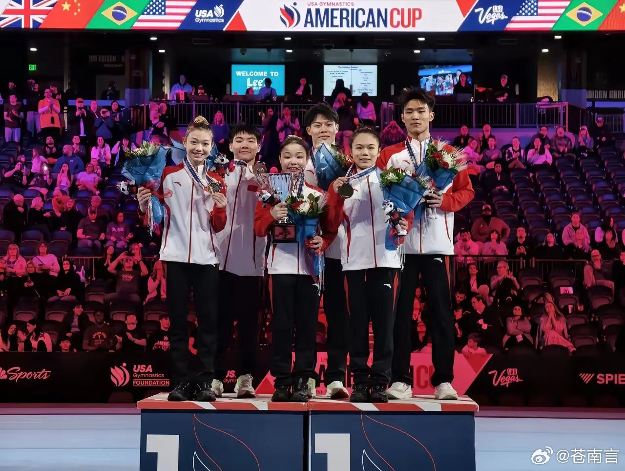 中国体操队夺美国杯混团冠军2026美国杯体操混合团体邀请赛落幕，中国队以57.2
