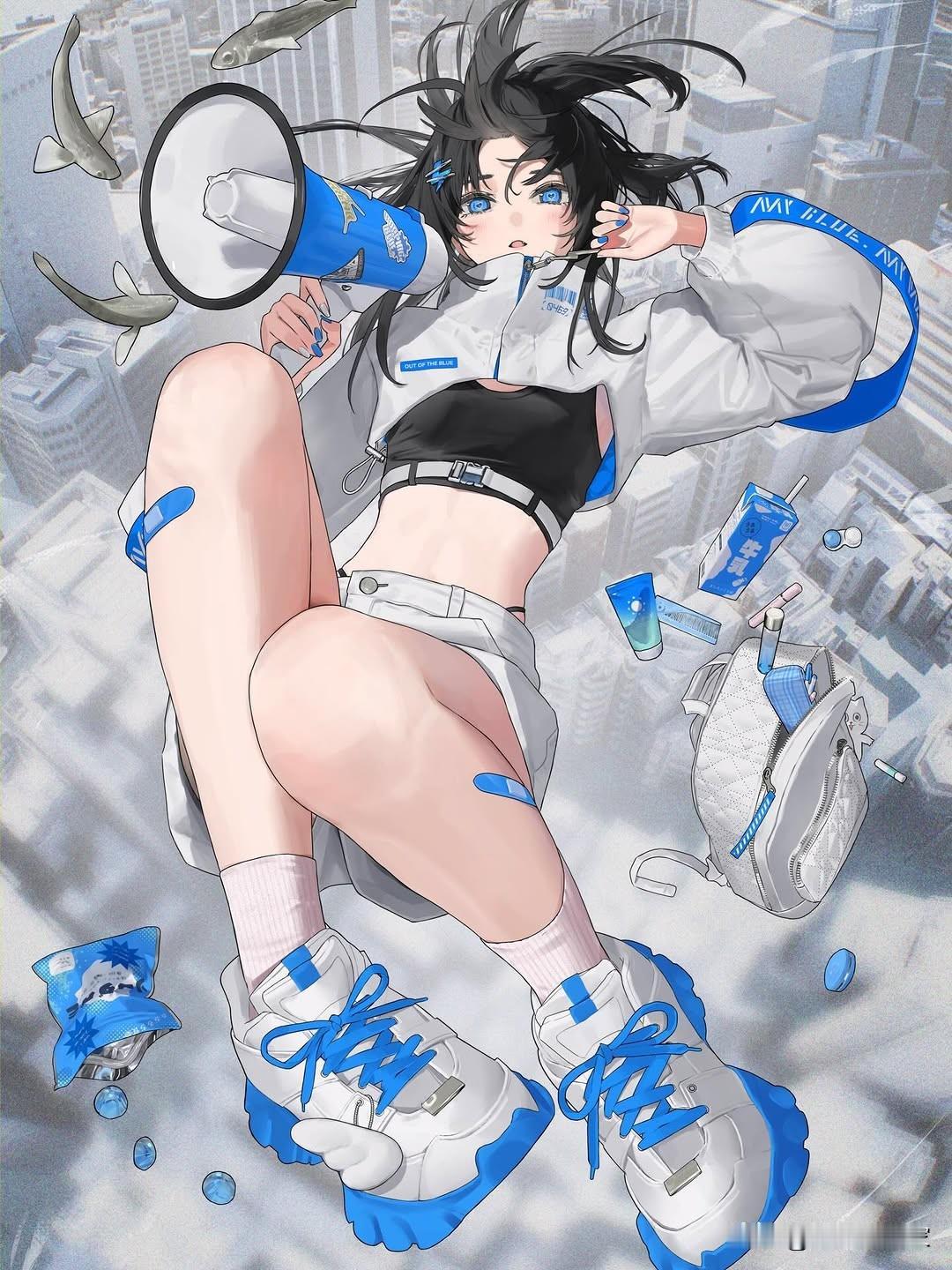 画师Mashirokta插画作品一组动漫二次元原画分享家插画卡通动