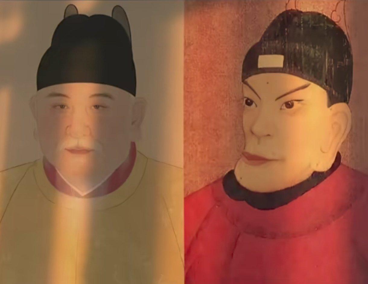 课本明太祖画像焕新，告别“鞋拔子脸”还原帝王真容老版课本中明太祖朱元璋“鞋