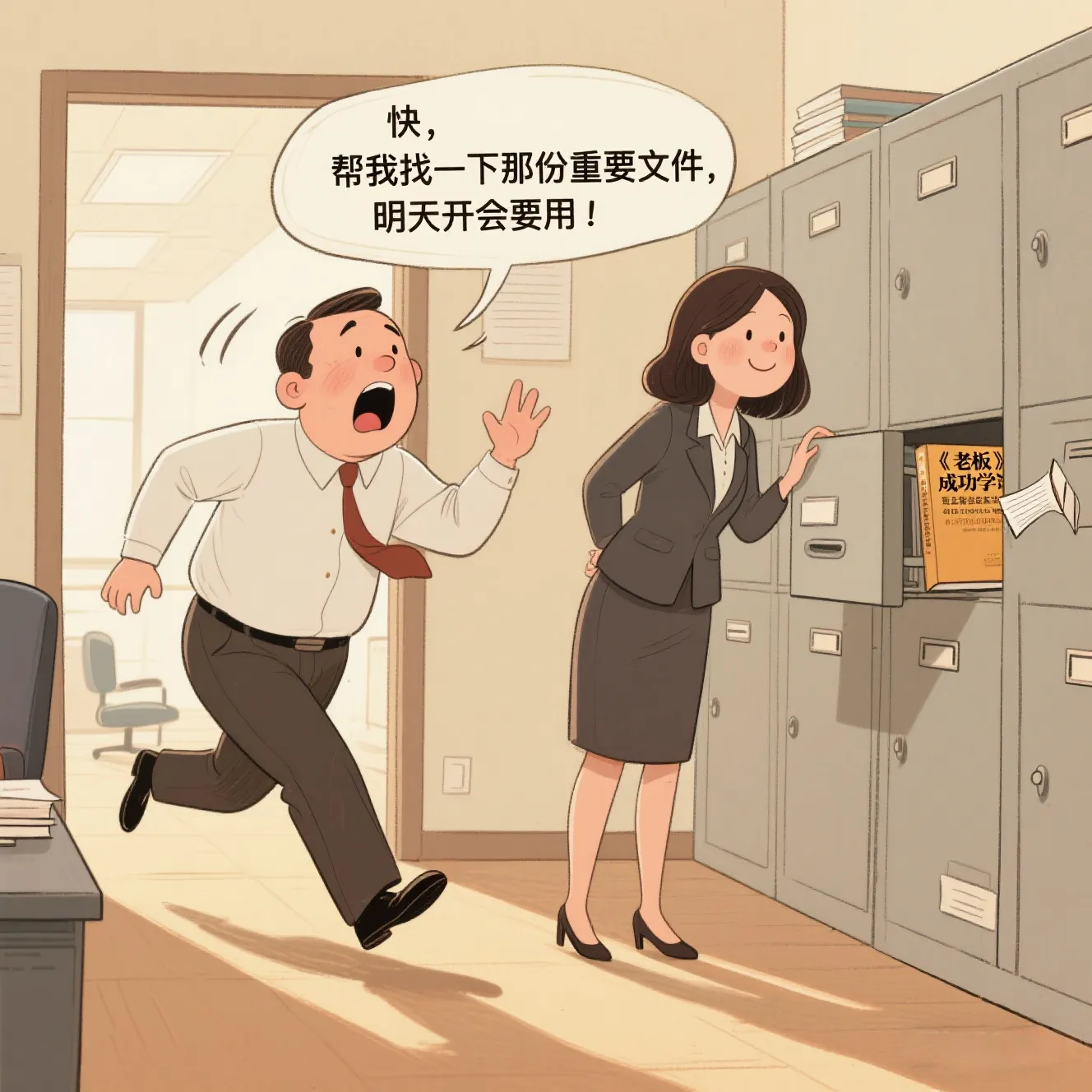 女秘书搞笑段子:1. 老板着急忙慌地冲进办公室，对女秘书说：“快，帮我找一下