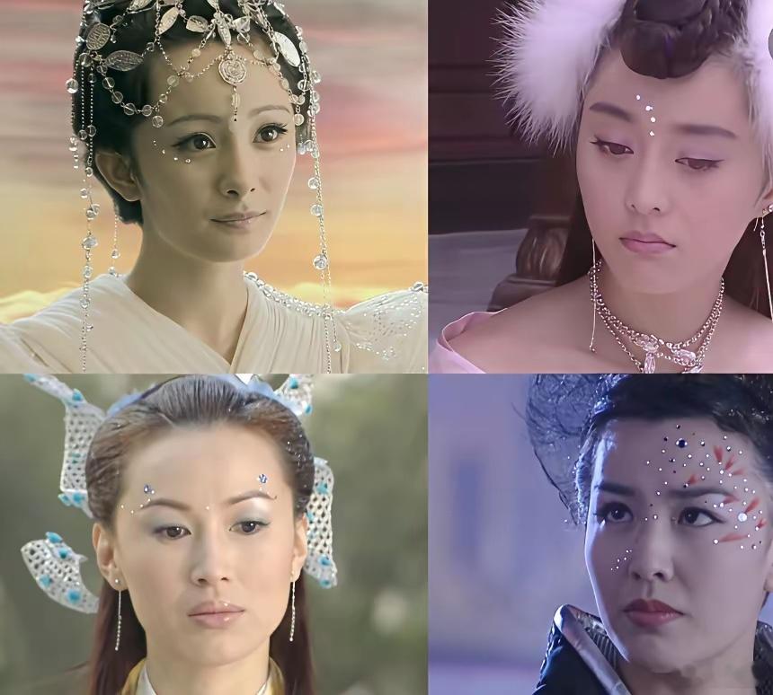 谁还记得当年爆火的水钻亮片妆？一众角色风格鲜明，美貌各有千秋。