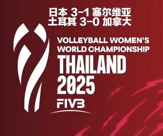 女排世锦赛：日本3-1塞尔维亚，土耳其3-0加拿大8月27日下午，在泰国举行的
