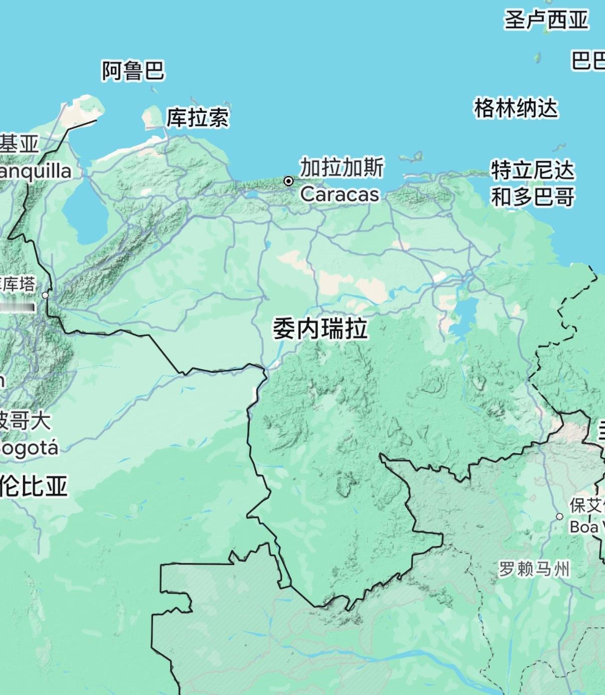 🔻讲个鬼故事：委内瑞拉国土面积比乌克兰还大1/3。🔻北部沿海，有海湾、山脉、