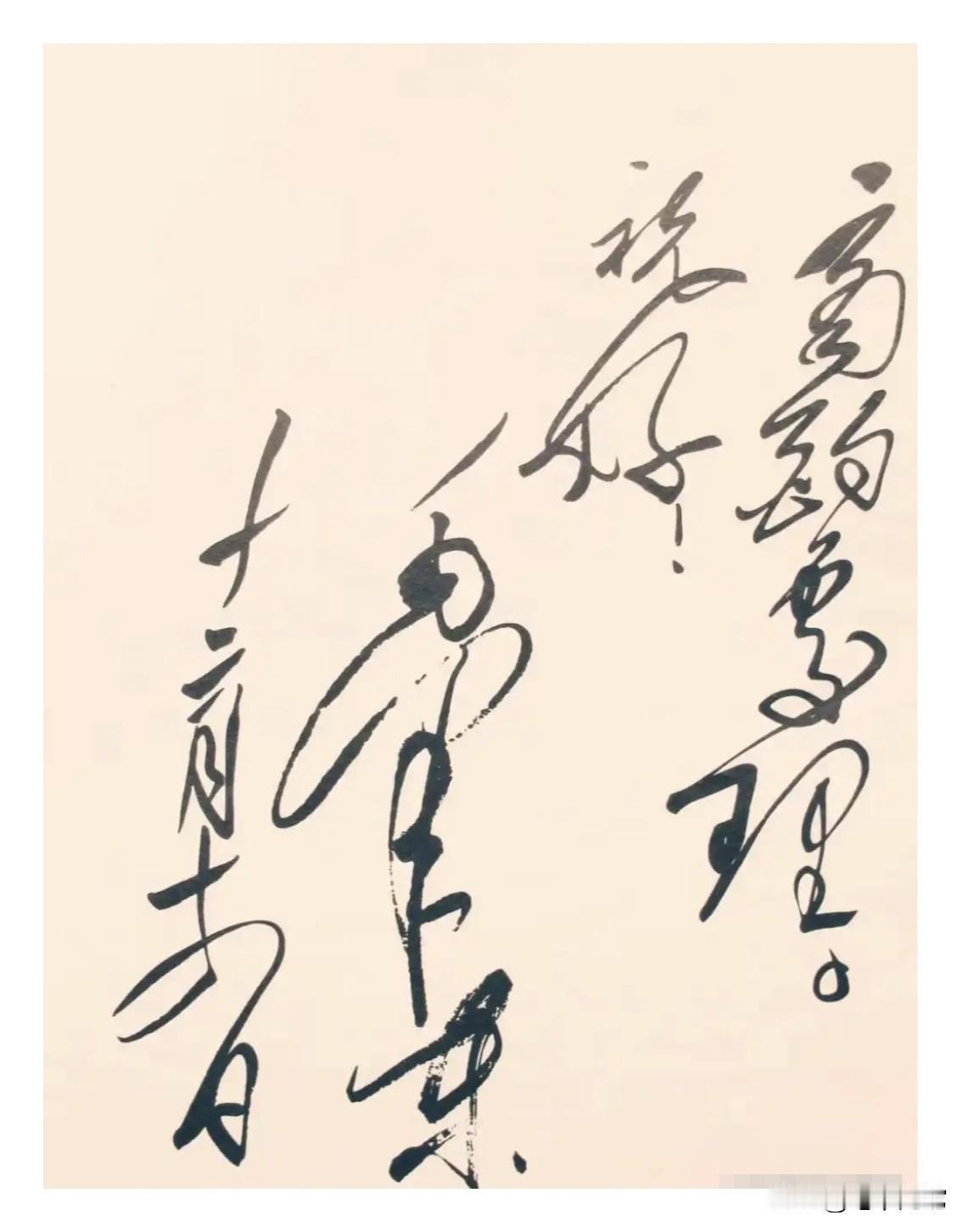 毛体书法自由奔放，笔走龙蛇，挥毫大气，独树一帜！谁能把这几个字全部认出来，一定是