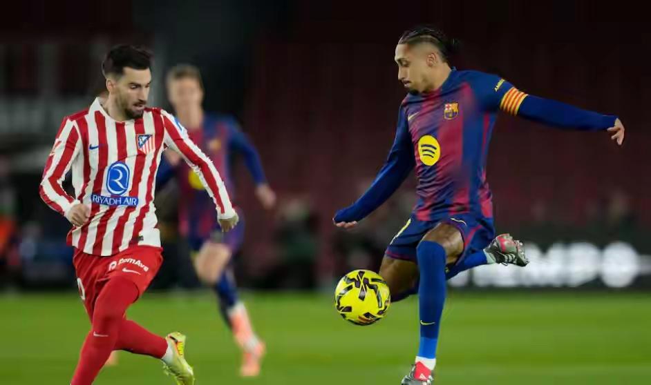 马竞真的是不争气，除了吃饭睡觉打皇马，遇到巴萨就怂了……！巴萨3-1马竞，可