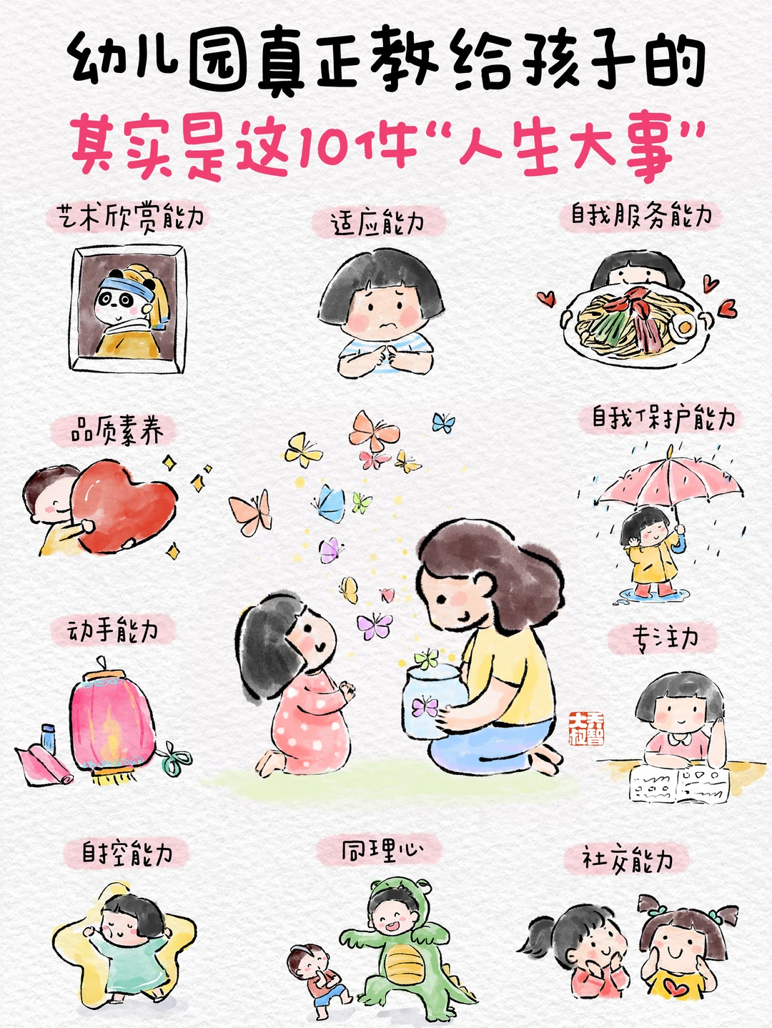 幼儿园真正教给孩子的，是10件“人生大事”