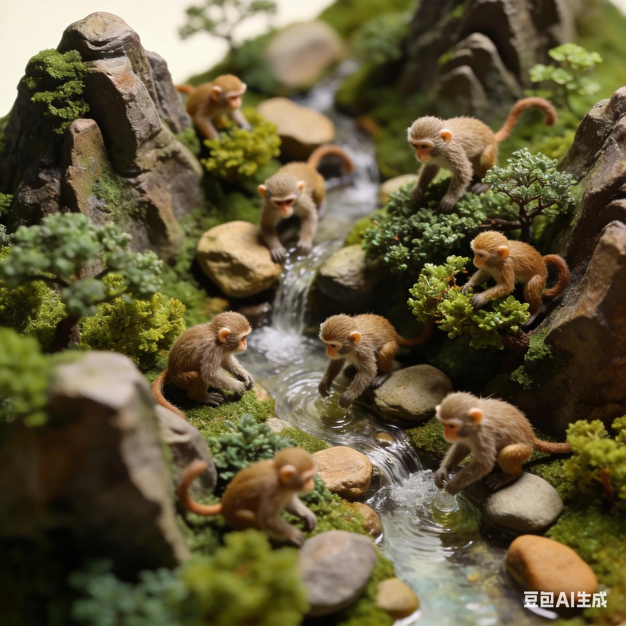 清朝雍正年间，猎人郭某在山中见到一群猴子，一个个踉踉跄跄，醉态可掬，吱吱怪叫，似