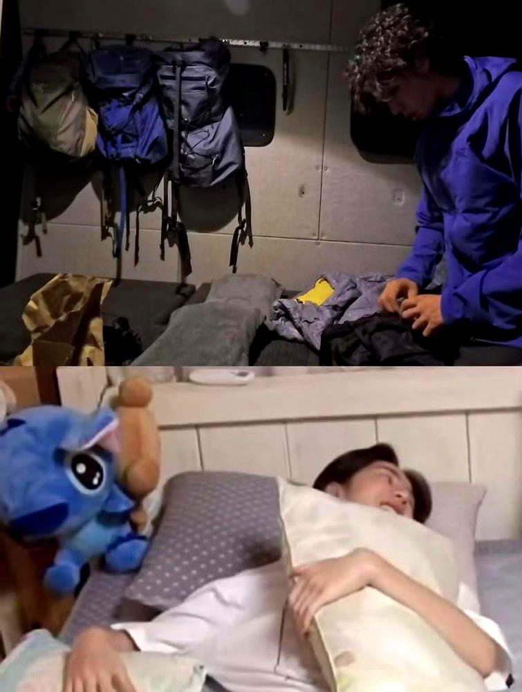 王一博这么多年的习惯依然没变。他13岁就一个人跑去异国他乡打拼，晚上只能