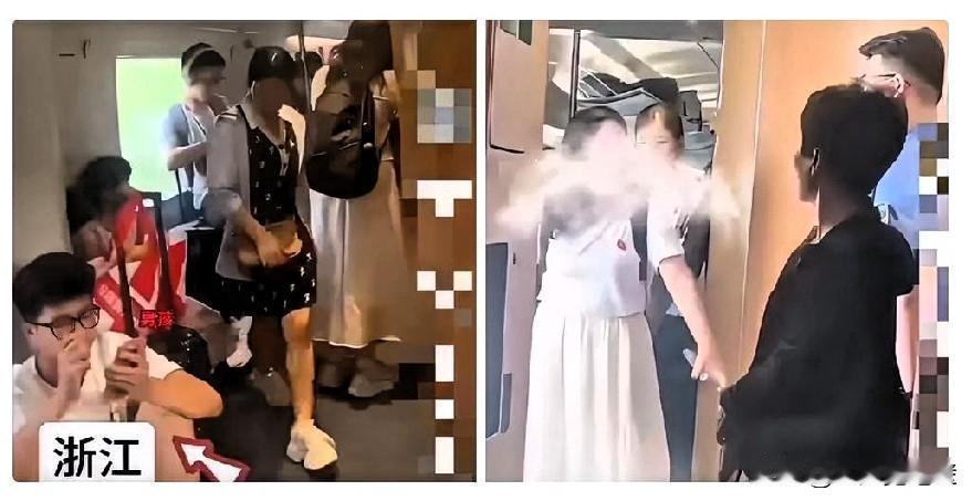 刚刚看了一条新闻列车上令人气愤的一幕女子带孩子没有座位男孩主动让出座位,
