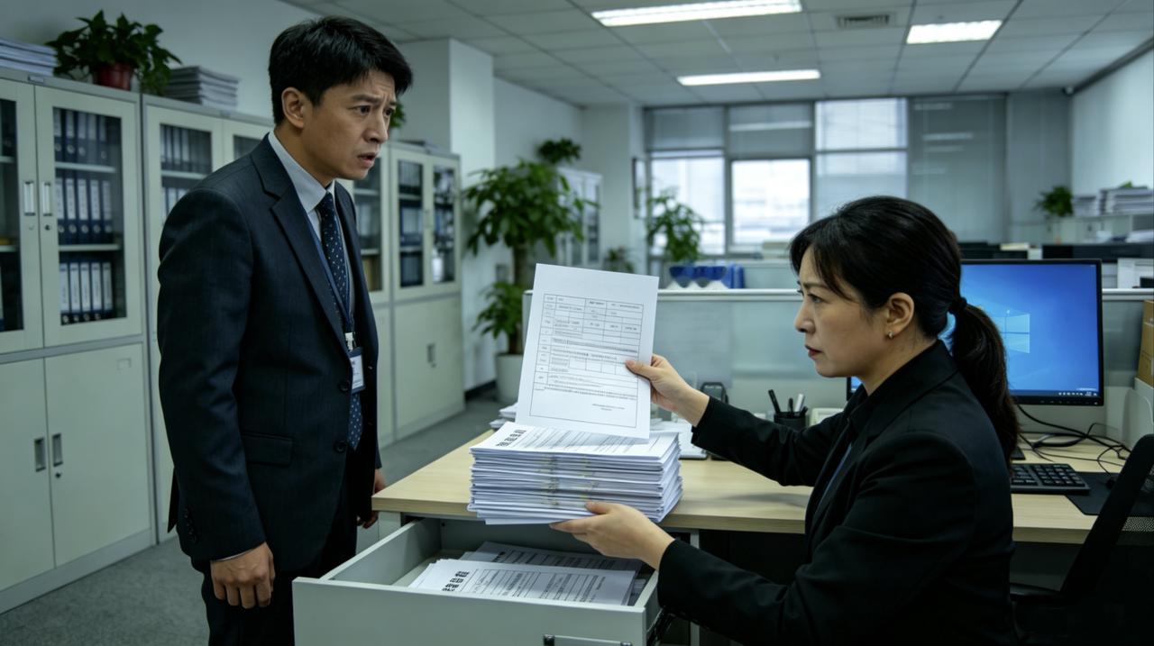 行政部林姐掌管公章八年，手劲极准，每份文件盖章位置分毫不差。新来的财务经理要求