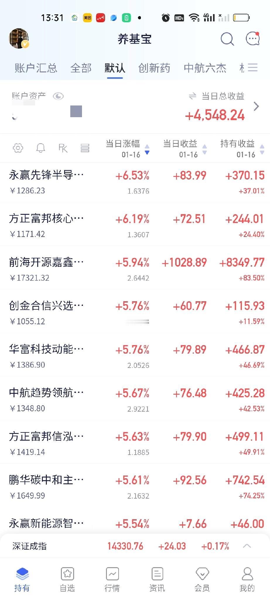 看了国内算是来了一次正向操作，昨晚老美存储芯片大涨，今天做了正向跟随，也跟着一起