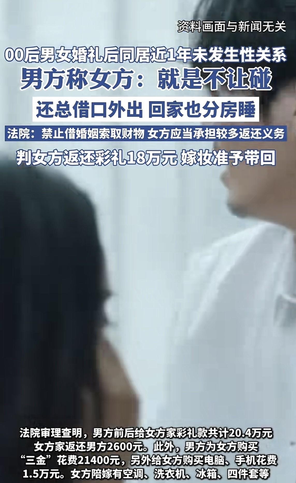 河北，男子和女友举办婚礼后同居了11个月，期间一直未领结婚证，男子想和女友亲热，