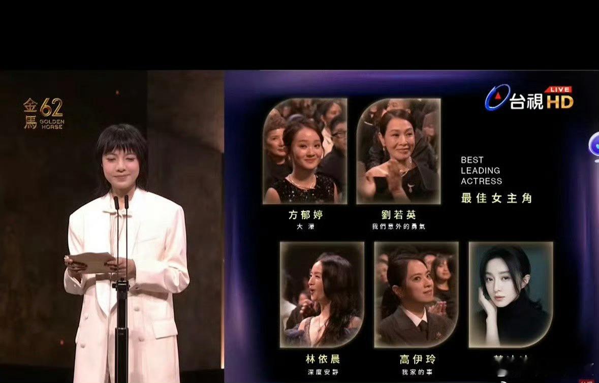 金马奖影后给范冰冰了……本来就是环大陆的人，好像也不是很在意了