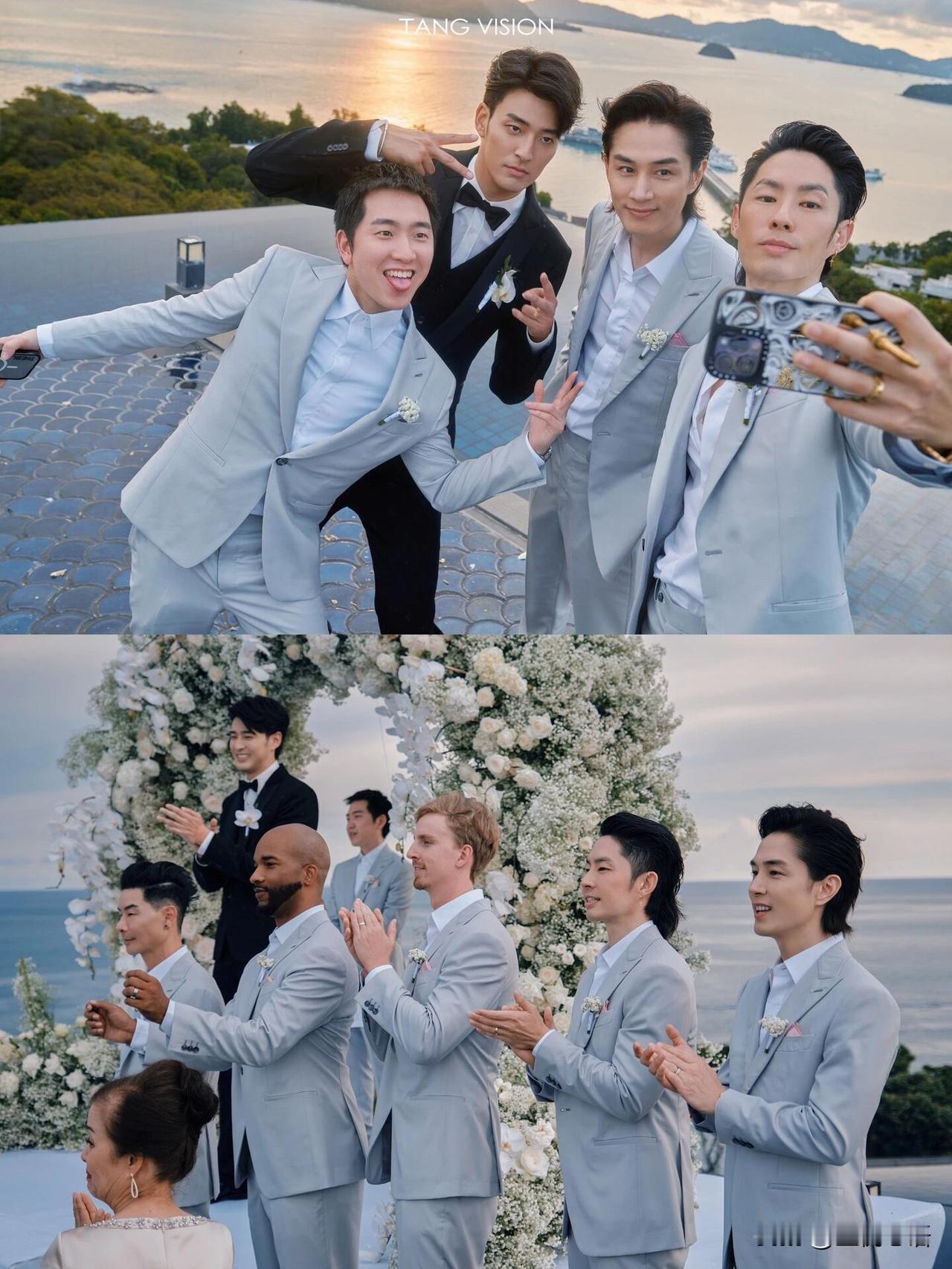 李承铉当伴郎也太绝了吧！刷到James和发发的婚礼，直接被星光闪到眼！莫文蔚