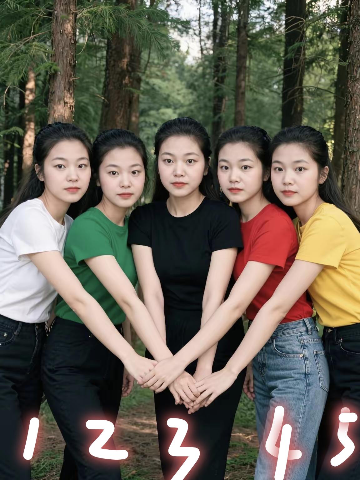 女人哪个年龄最迷人一家五朵金花，个个美丽动人，各具特色，各有千秋，你喜欢几号？