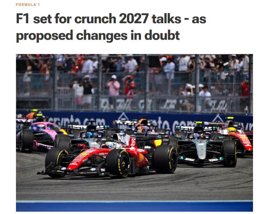 据therace报道，尽管FIA与F1原则上达成共识，2027年修改引擎规则，