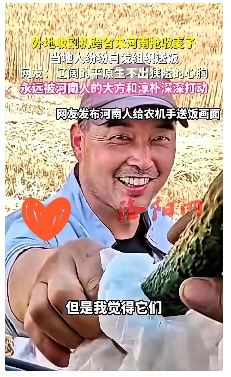 收麦子的师傅，在湖北被人讹了钱，连夜跑了。结果一进河南地界，傻了。地头边上，乌