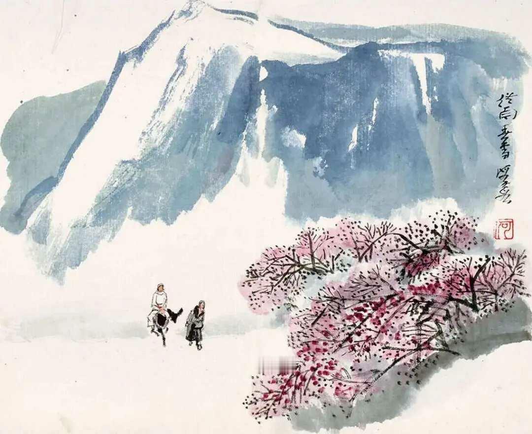 何海霞山水册册页（十二开） 设色纸本27×34cm，约0.8平尺（每幅