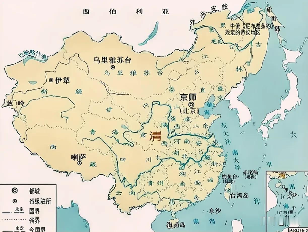 这是1820年中国的疆域。1820年是清嘉庆二十五年，不计朝贡国、藩属国，清朝疆