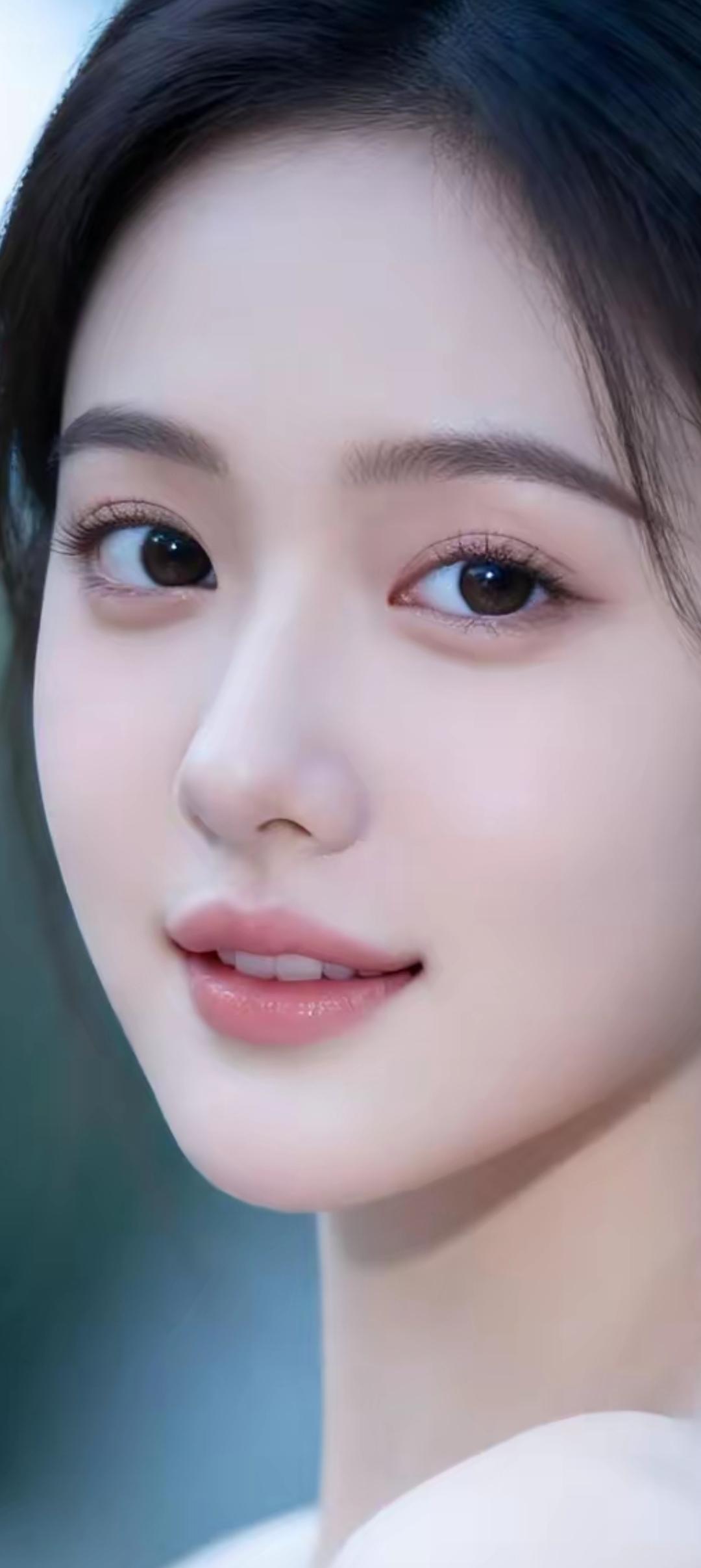 温柔甜美的少女，清新自然的妆容，宛如春日里的花朵🌸