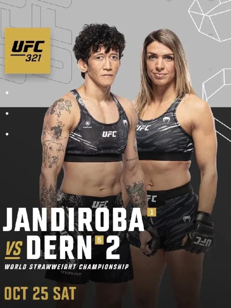 ufc正式官宣女子草量级张伟丽升重，草量级空缺腰带将由排名第一的扬迪罗巴对阵第五