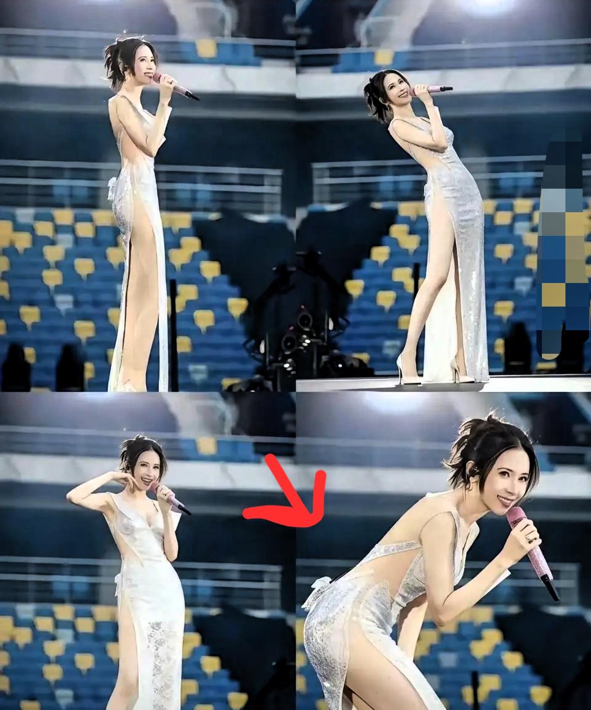 莫文蔚的腿又上热搜了。​不是因为她穿了新裙子，也不是因为演唱会造型。​而是很