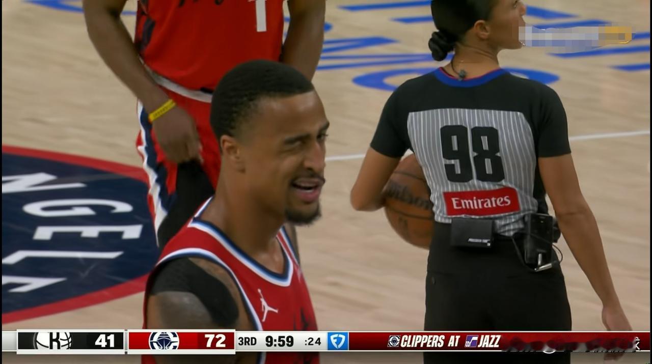 快船大将科林斯真是太仗义了，他不愧是哈登的带刀护卫！在今天快船主场以126：89