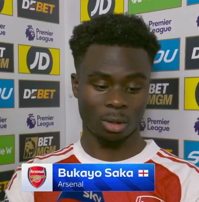 萨卡谈更衣室氛围：“更衣室里死气沉沉的，我们对这个结果感到非常失望，尤其是下半场