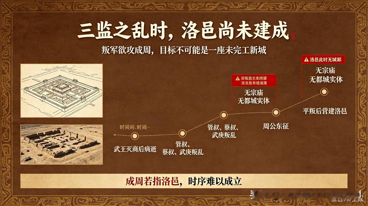 三监之乱史料时序：辨析“成周=洛邑”之说西周初年三监叛乱，是周史关键节点。