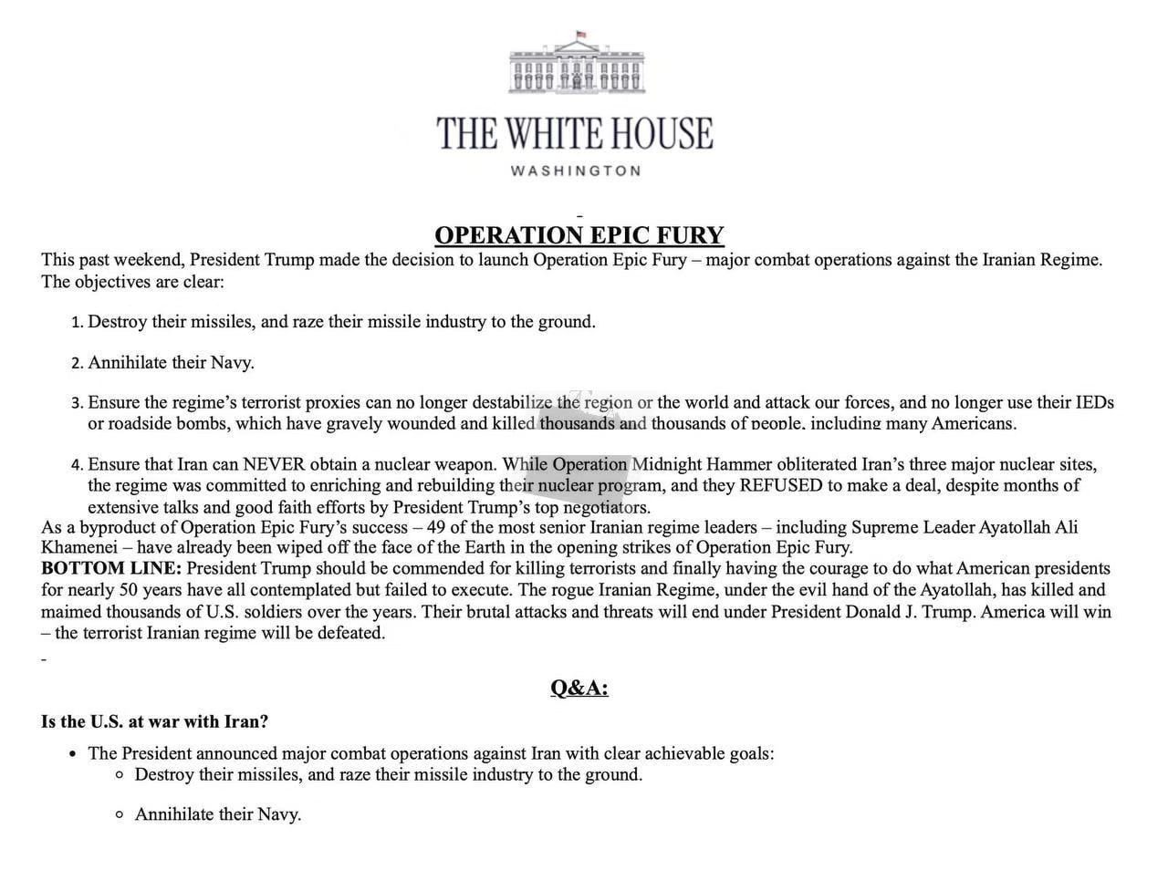 特朗普的学习能力还是非常强！特朗普已经发文,禁止共和党议员把美国针对伊朗发动的