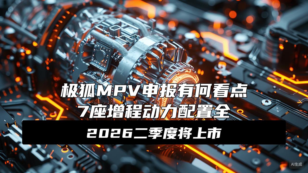 提供增程动力/7座布局极狐全新大型MPV申报极狐全新大型MPV申报信息曝光了